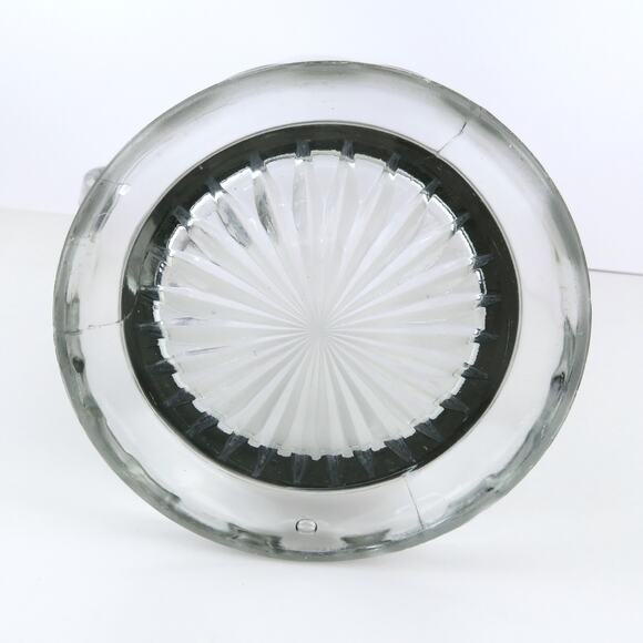 Vtg Indiana Glass Diamond Point Clear Pitcher 52oz Pressed Glass Small Chip - Picture 9 of 13